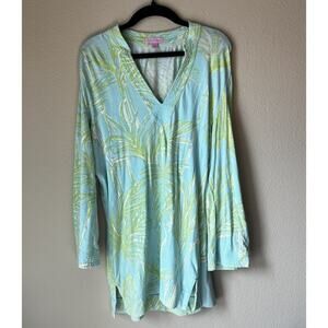 Lilly Pulitzer Joy Top Knit Swimsuit Cover-up Printed Top Small
